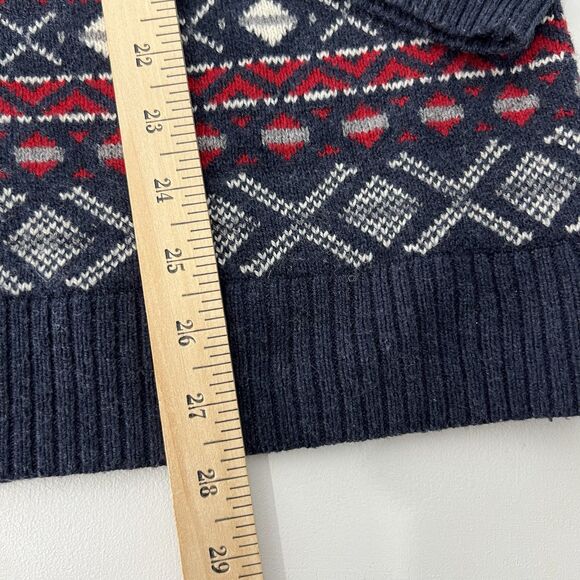 Old Navy Sweater Mens XL Multi Fair Isle Stripe Pullover Crewneck Wool Blend - Picture 9 of 9